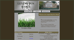 Desktop Screenshot of lexingtonridgehoa.com