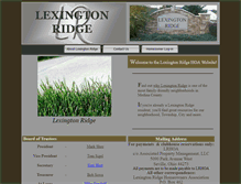 Tablet Screenshot of lexingtonridgehoa.com